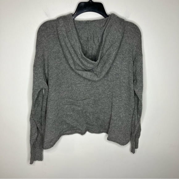 Brandy Melville wool Blend hooded sweater gray - Picture 5 of 7